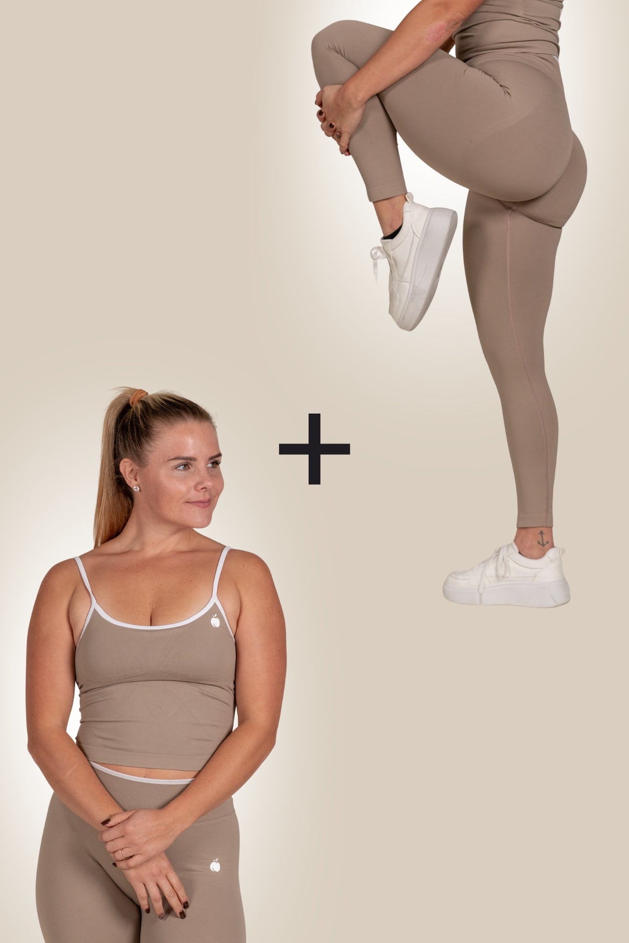 "SCULPT" LINE SET : Pajkice + Topek (Bež)