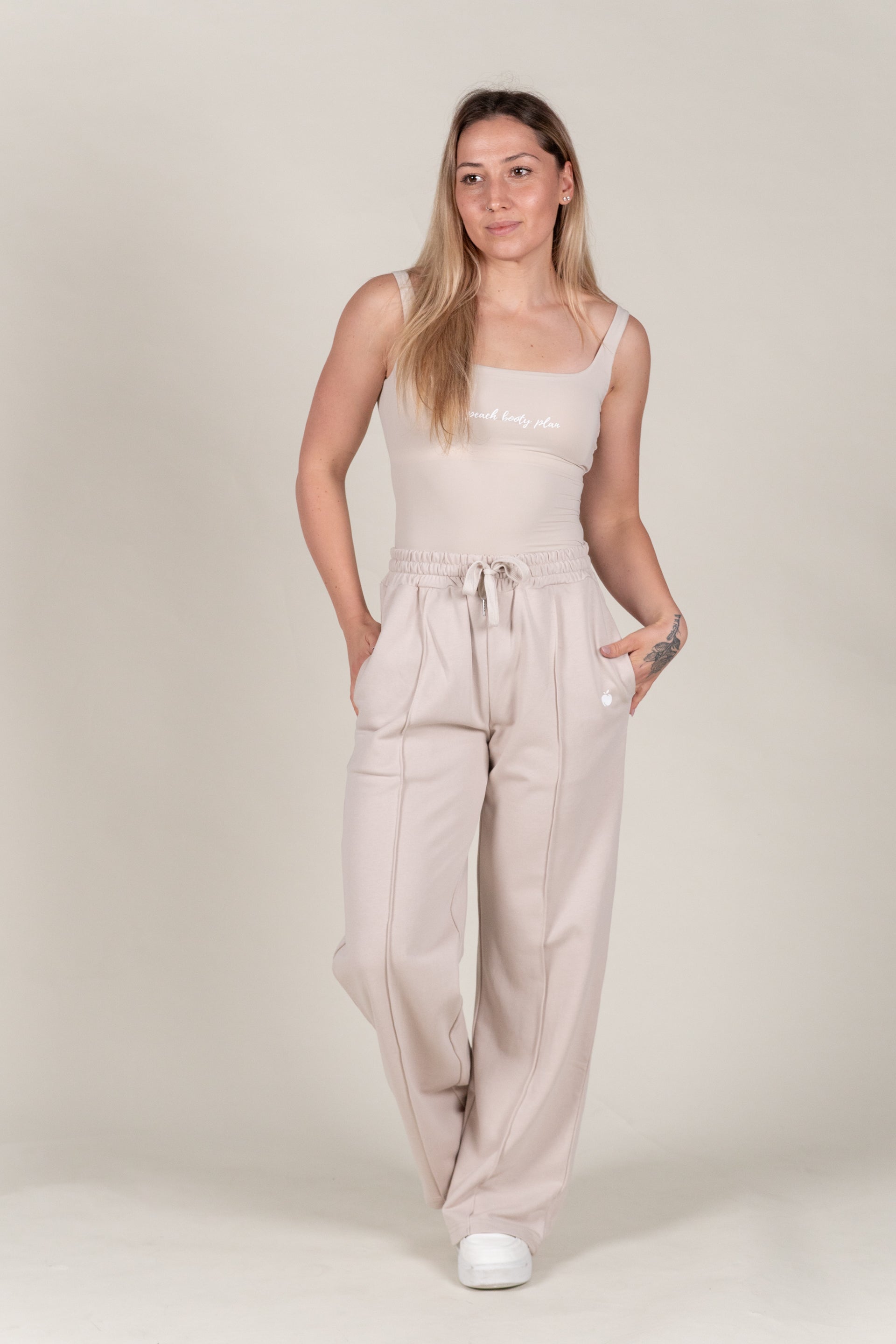 “BASE” Seamless Tank Top - Cream