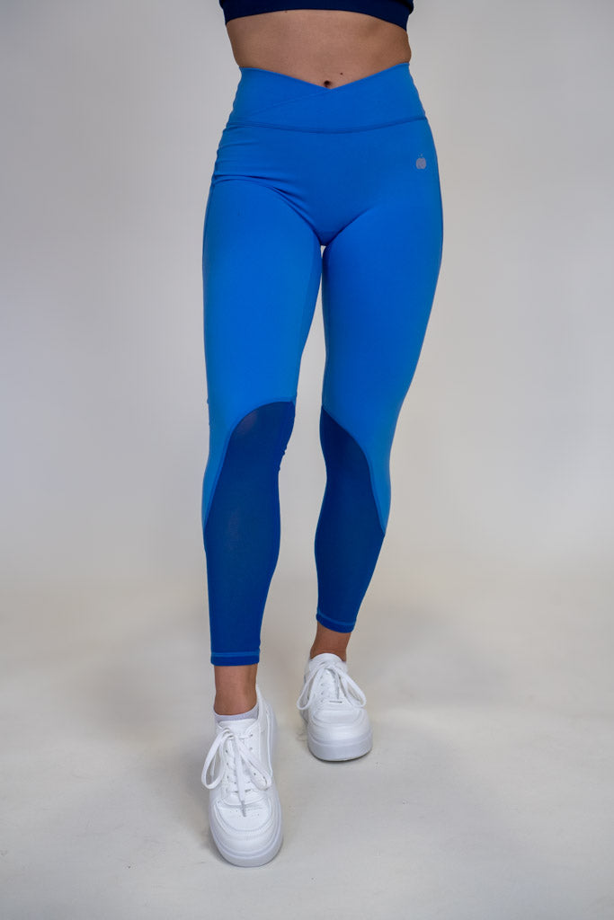 “STYLE”  Mesh V-waist Pajkice z mrežico - Aqua Blue