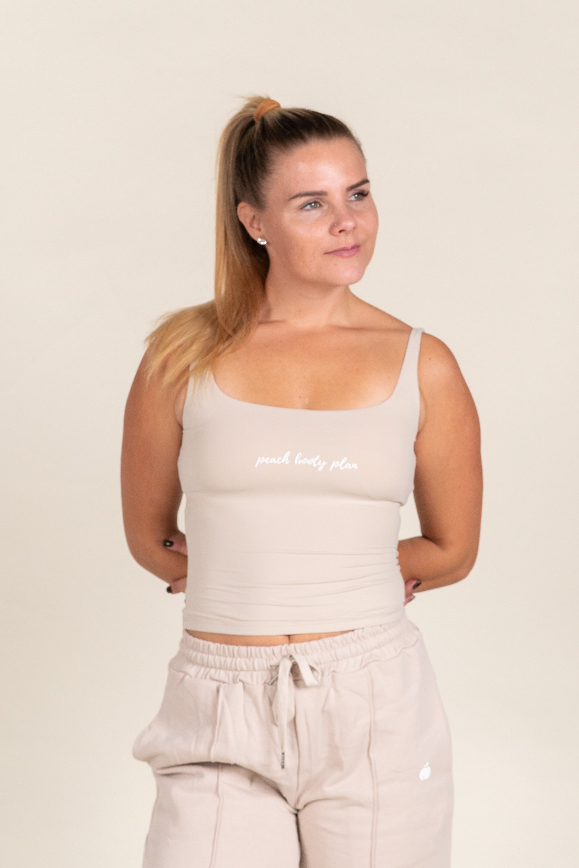 “BASE” Seamless Tank Top - Cream