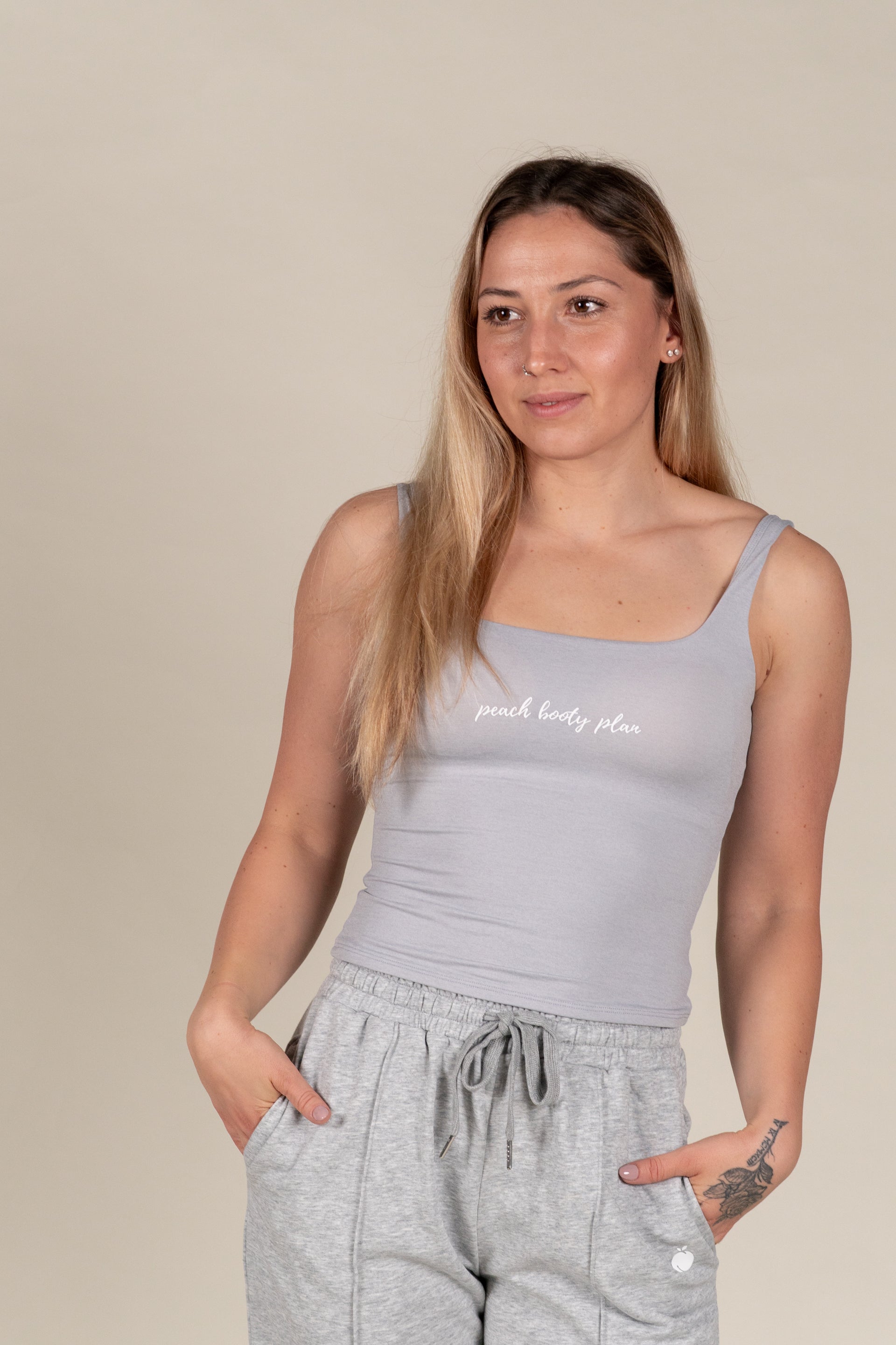 “BASE” Seamless Tank Top - Siva