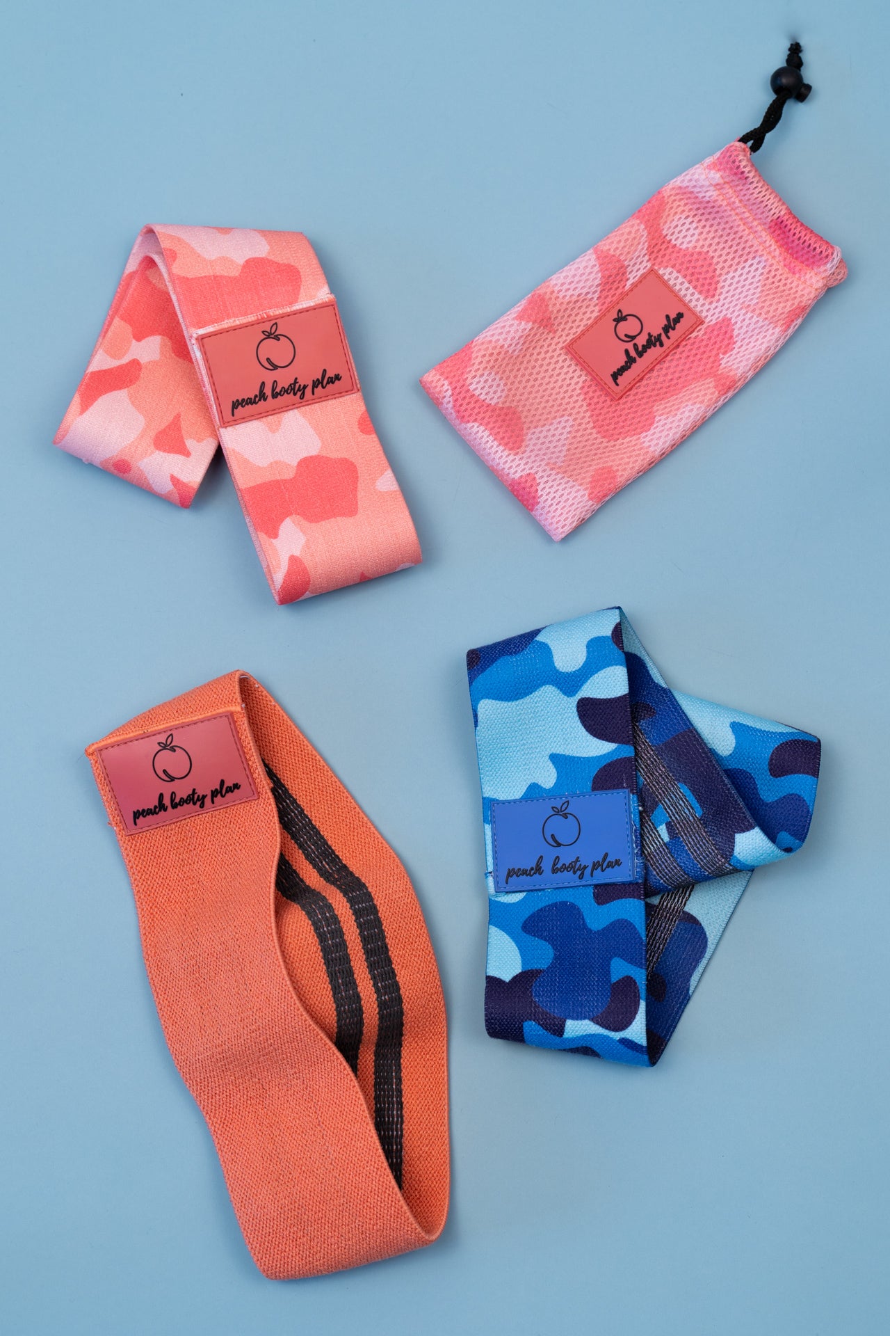 Elastika za vadbo - Peach Camo (STRONG)