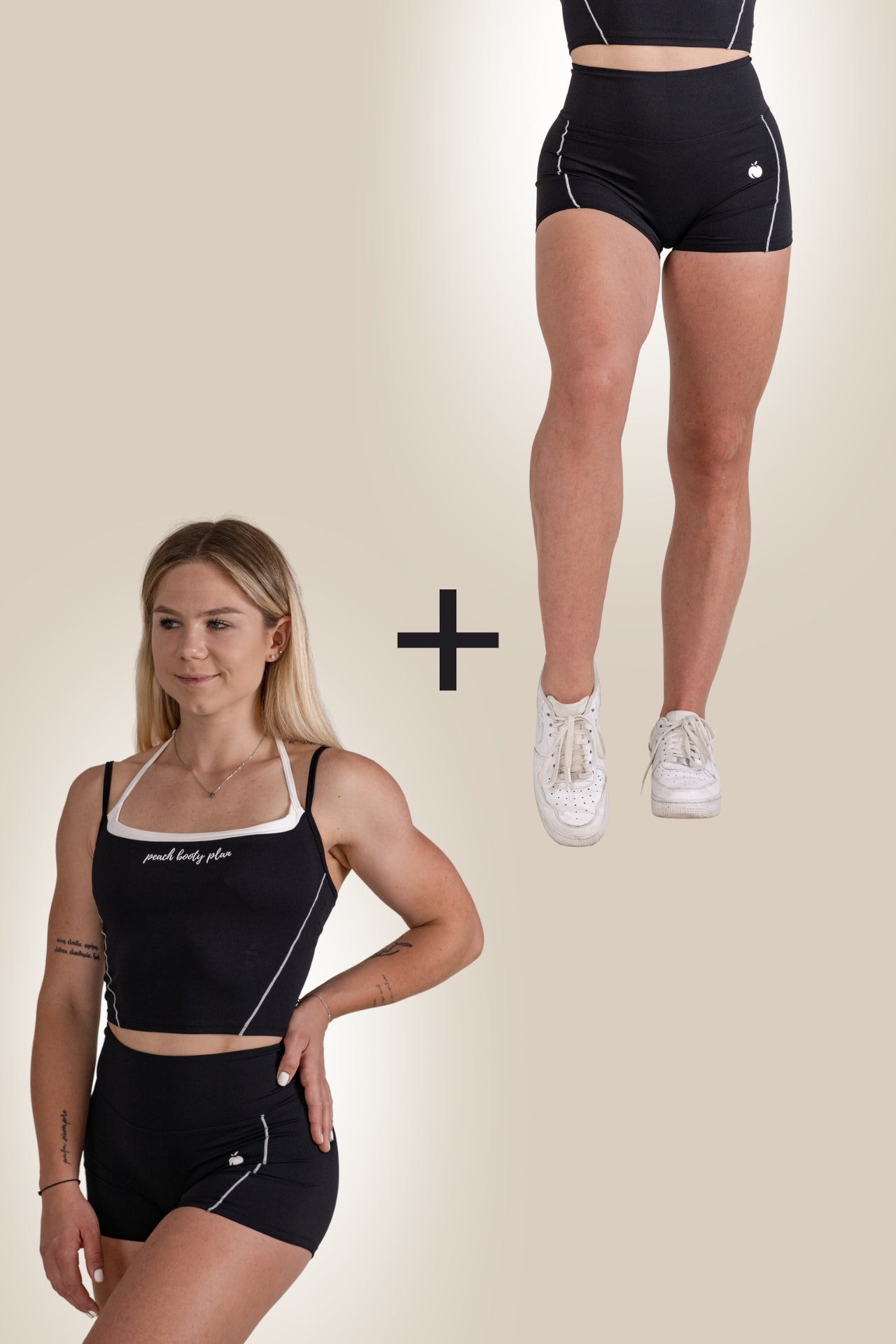 "STYLE" DUO SET : Kratke Hlače + Tank Top (Črna)