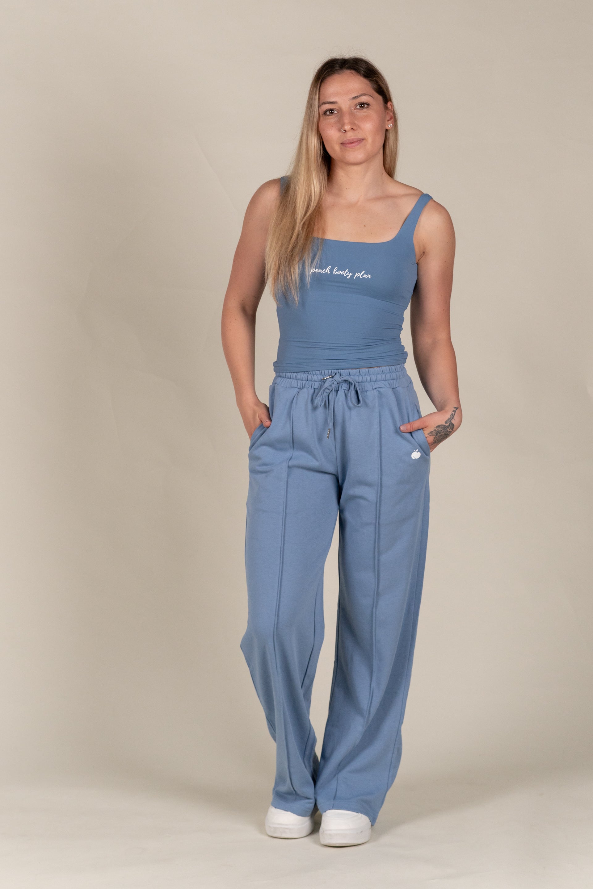 “BASE” Seamless Tank Top - Baby Modra