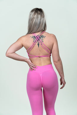 AMPLIFY SET TOP - Športni nedrček - Pink