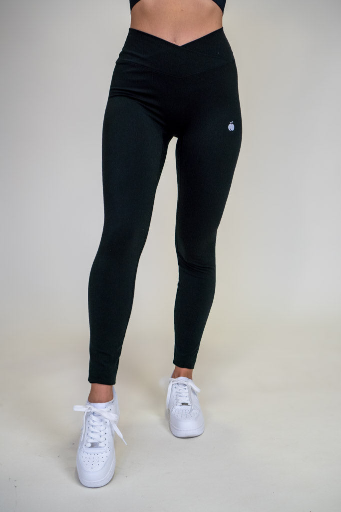 “BASE” V-waist Pajkice - Black