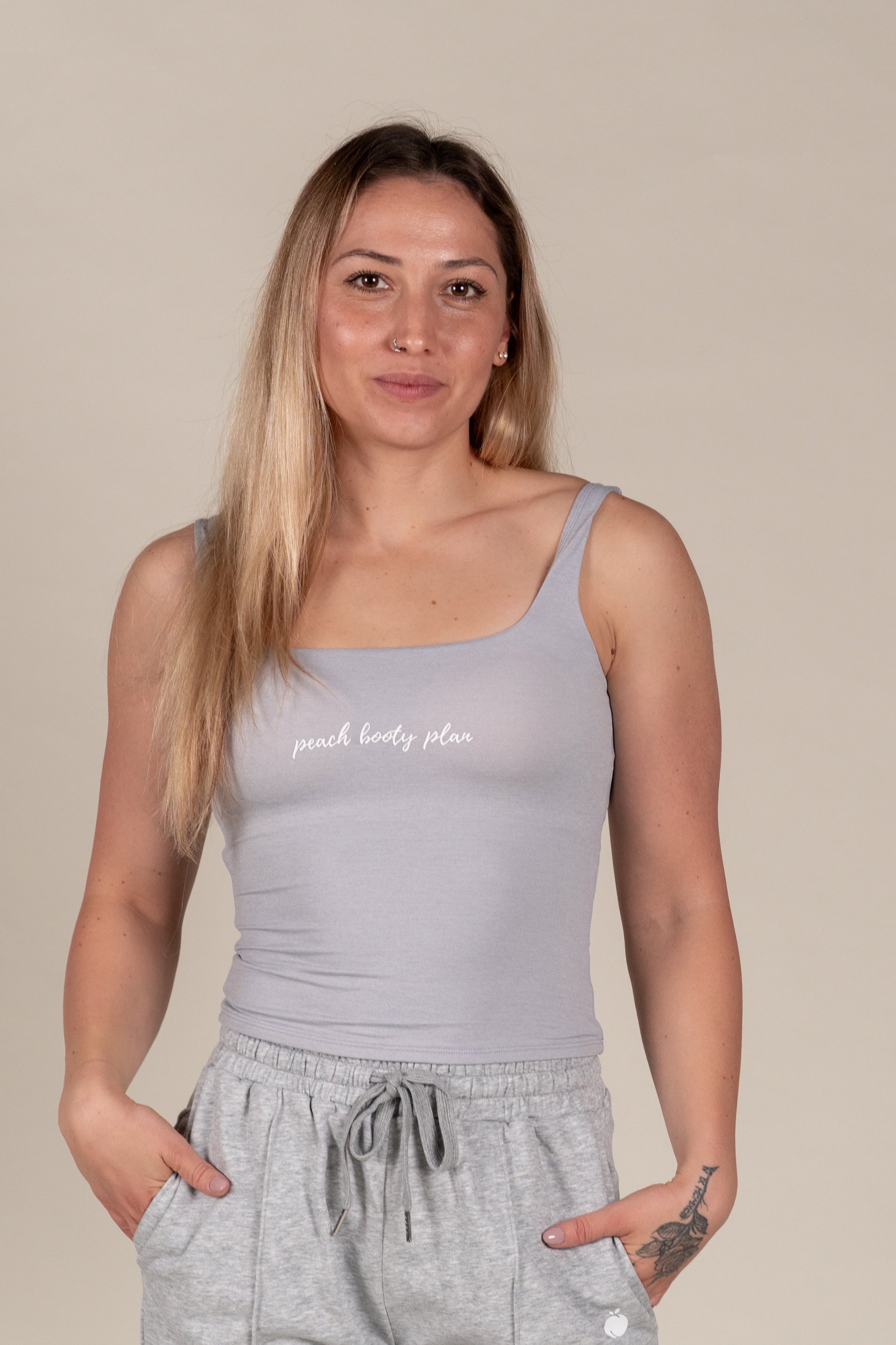 “BASE” Seamless Tank Top - Siva