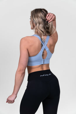 “SCULPT” High Support Športni nedrček - Light Blue