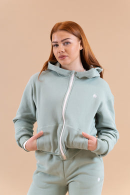 ''Sozy'' Jopa s kapuco zip - Arctic Mint