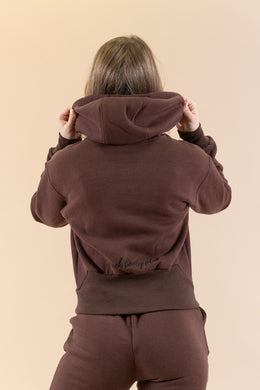 ''Sozy'' Jopa s kapuco zip - Teddy Brown